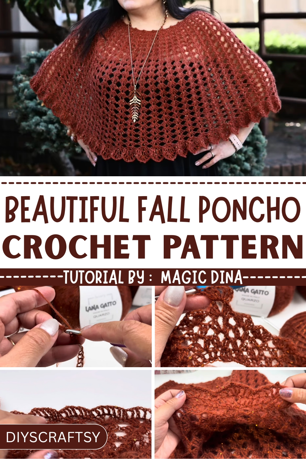 How to Make a Lightweight Crochet Poncho Free Pattern
