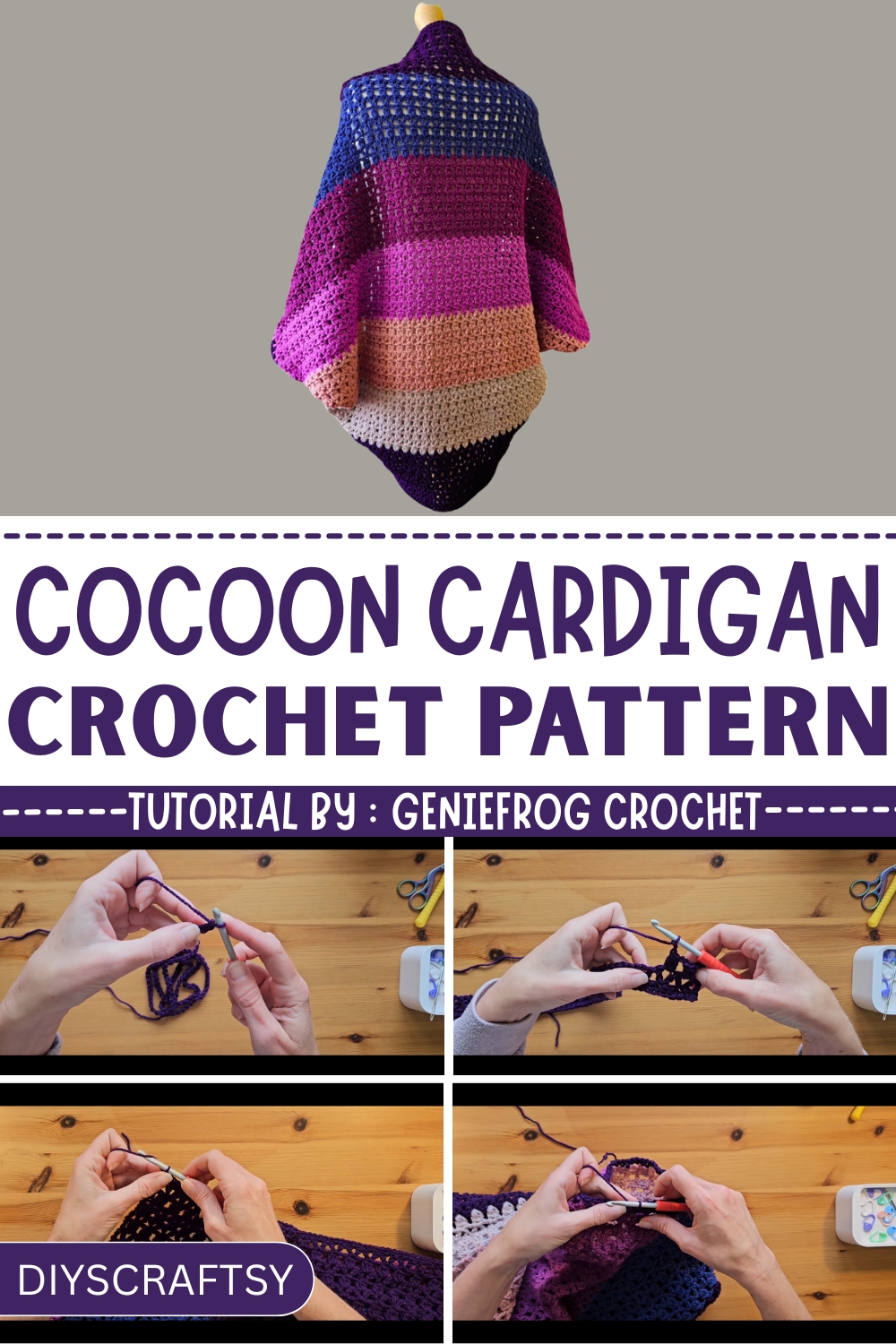 How to Style a Free Crochet Cocoon Cardigan Pattern