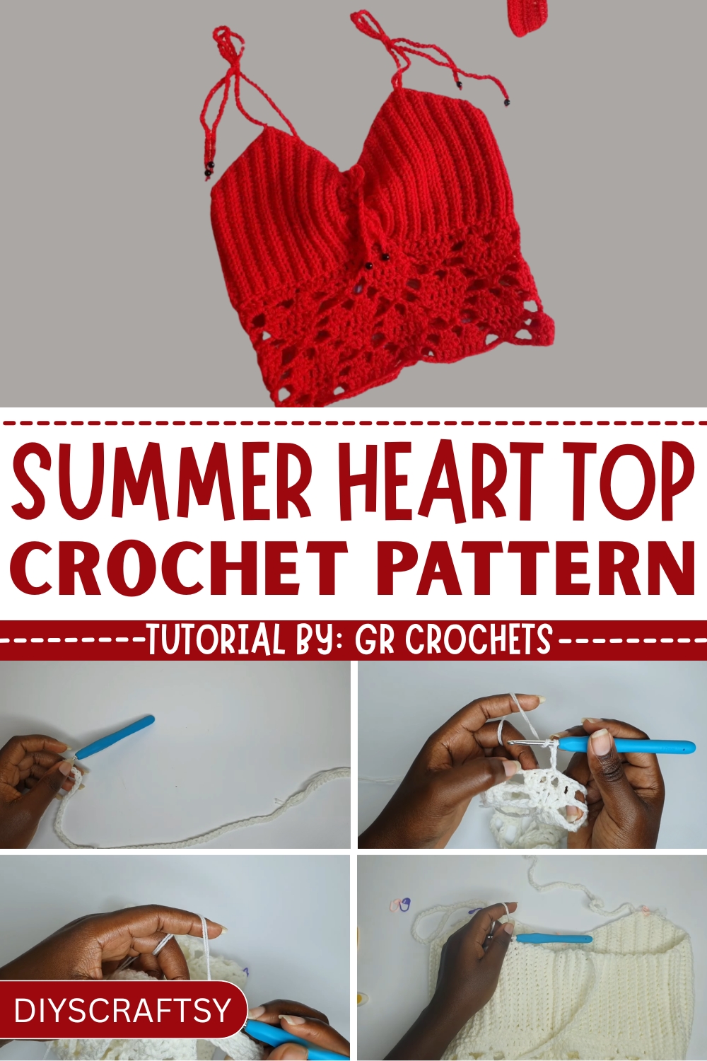 Make Your Own Crochet Summer Heart Top Pattern
