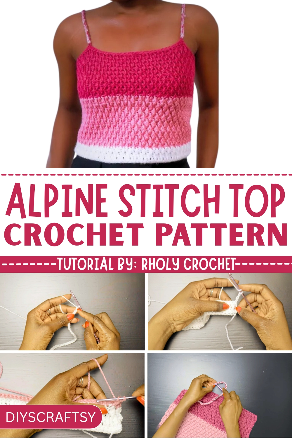 Modern Twist on Crochet Alpine Stitch Tops