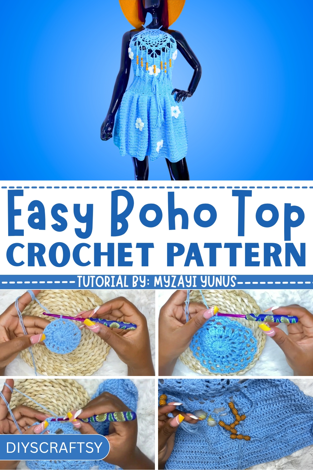 Simple Crochet Boho Top