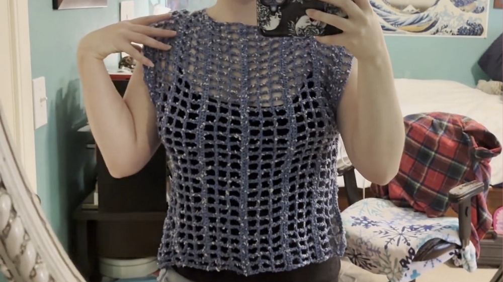 Simple Crochet Swimsuit Cover-Up Pattern 1