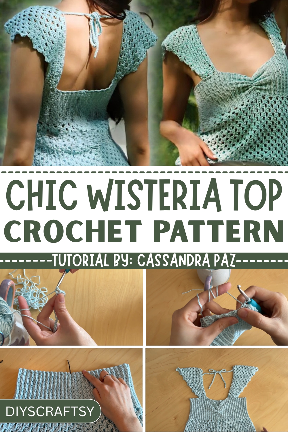 Soft and Stylish Crochet Wisteria Top