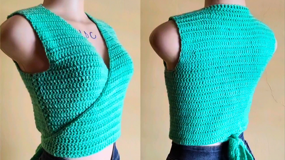Stunning Crochet Wrap Top 1