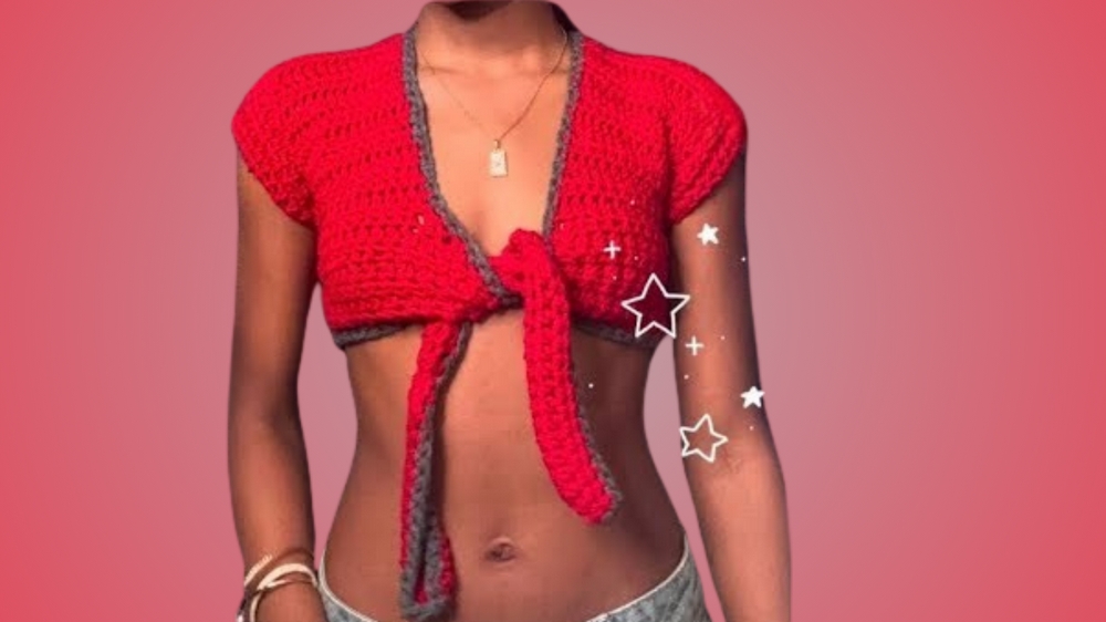 Stylish Crochet Crop Top Pattern 1