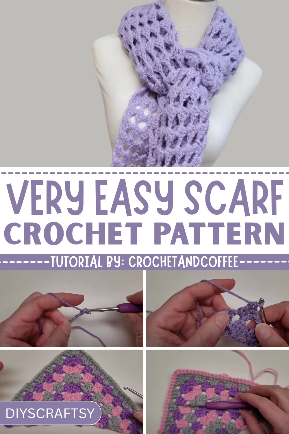 Stylish Crochet Scarf Pattern