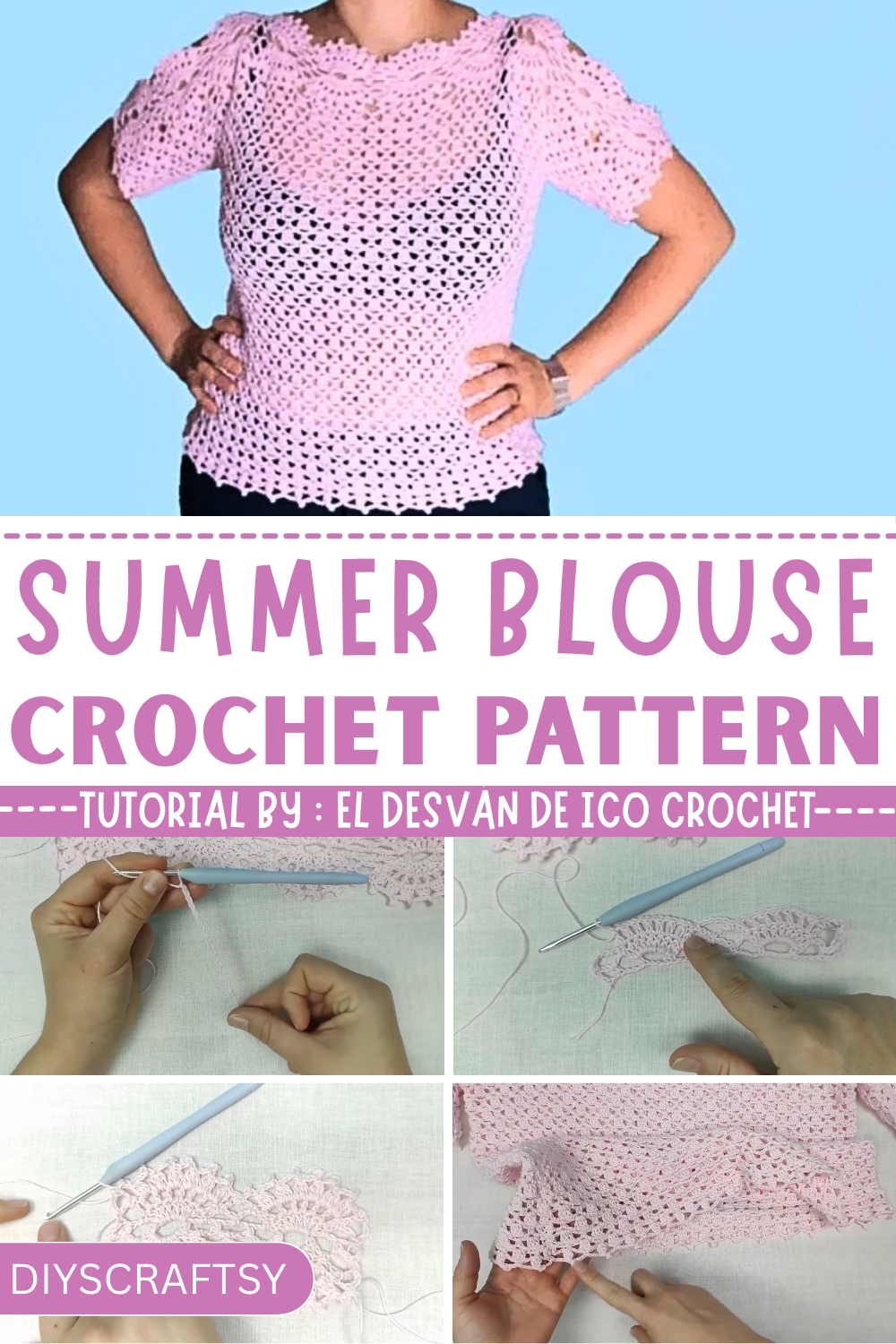 Bold Crochet Summer Blouse Pattern