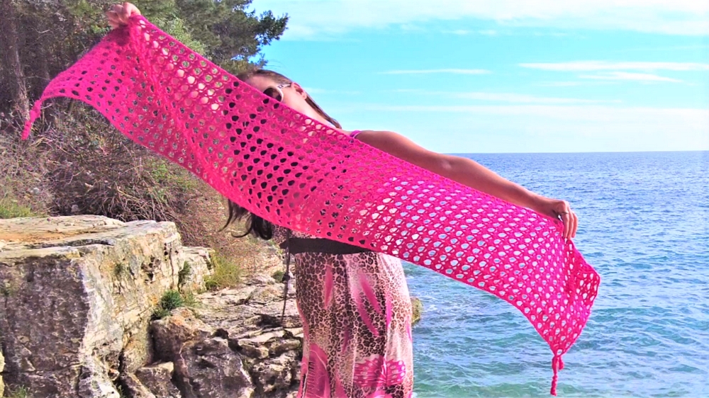 Breezy Crochet Summer Scarf Pattern 1