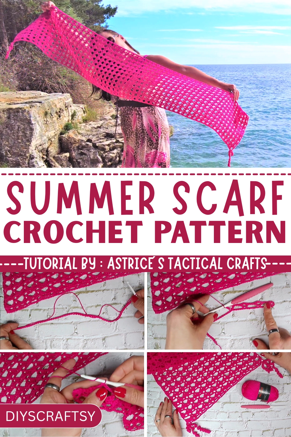 Breezy Crochet Summer Scarf Pattern