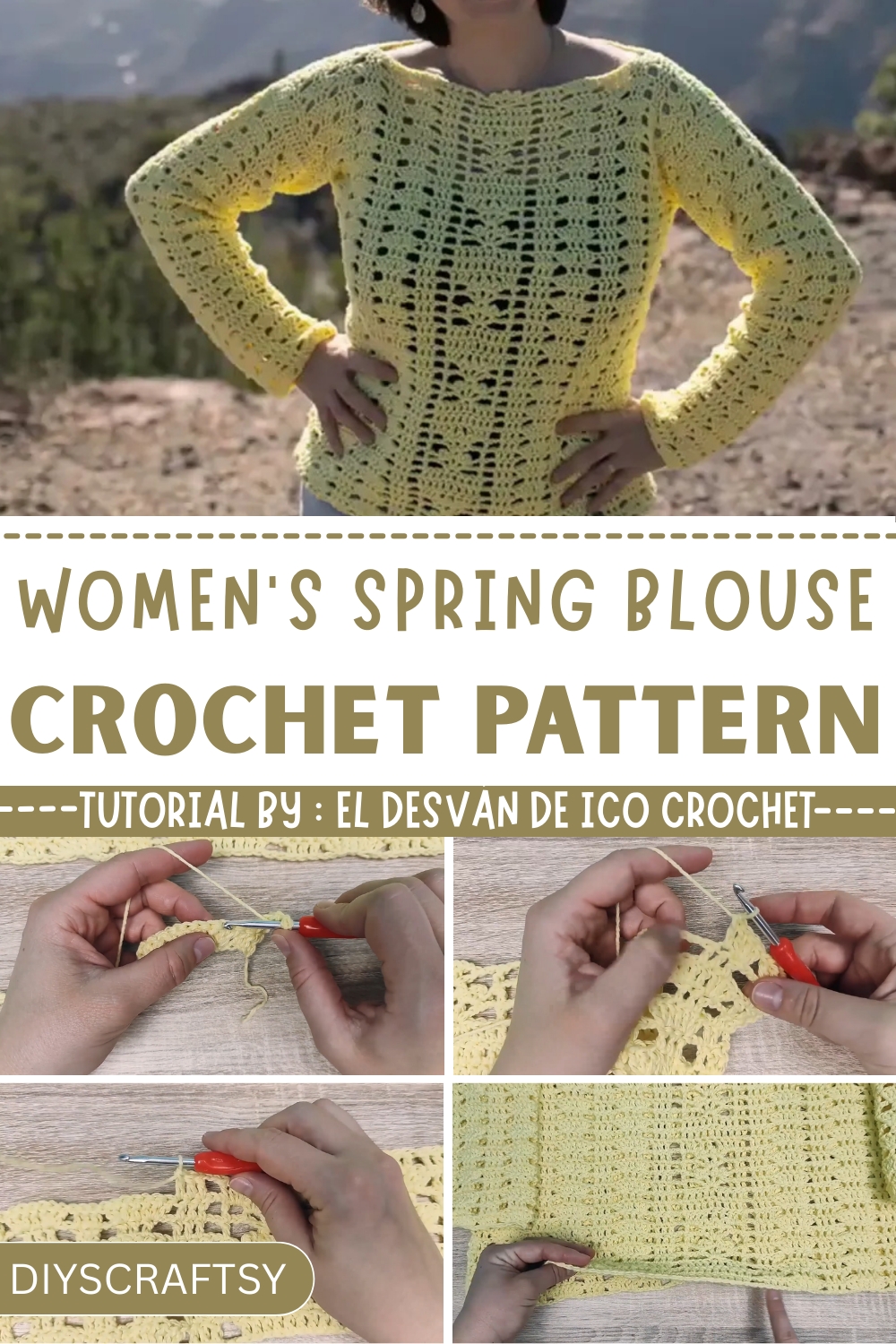 Chic Crochet Women's Spring Blouse Pattern