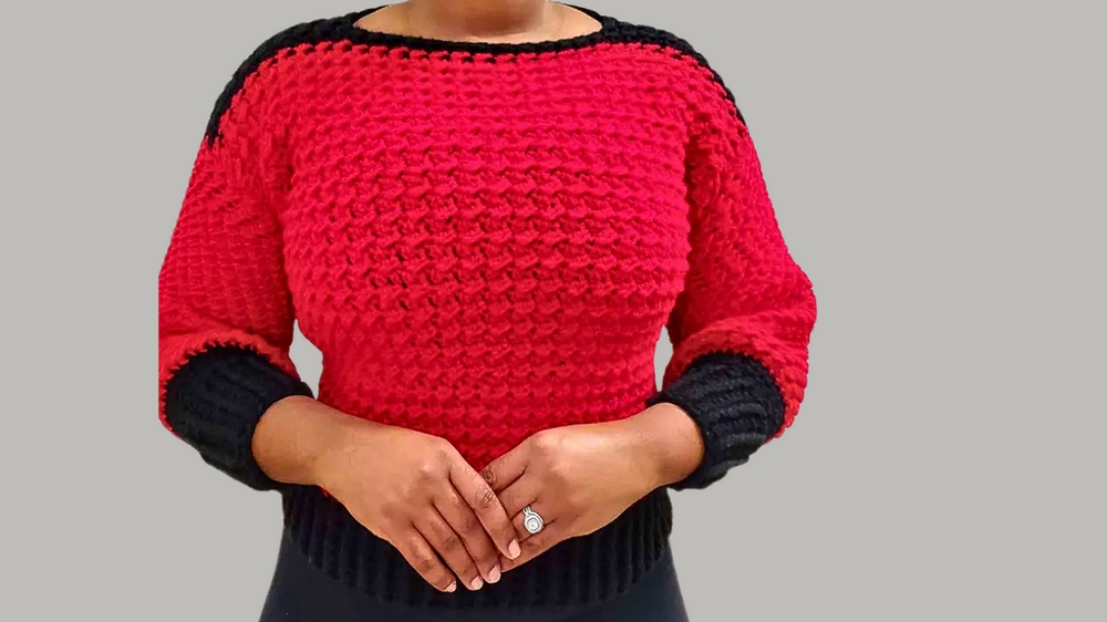 Classic Crochet Pullover Sweater 1