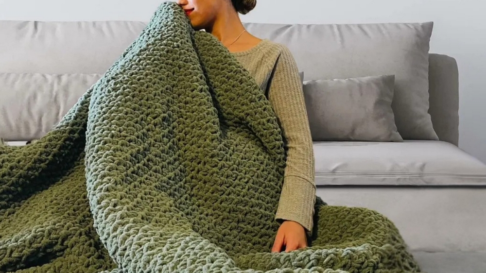 Cozy Crochet Garter Stitch Blanket Pattern 1