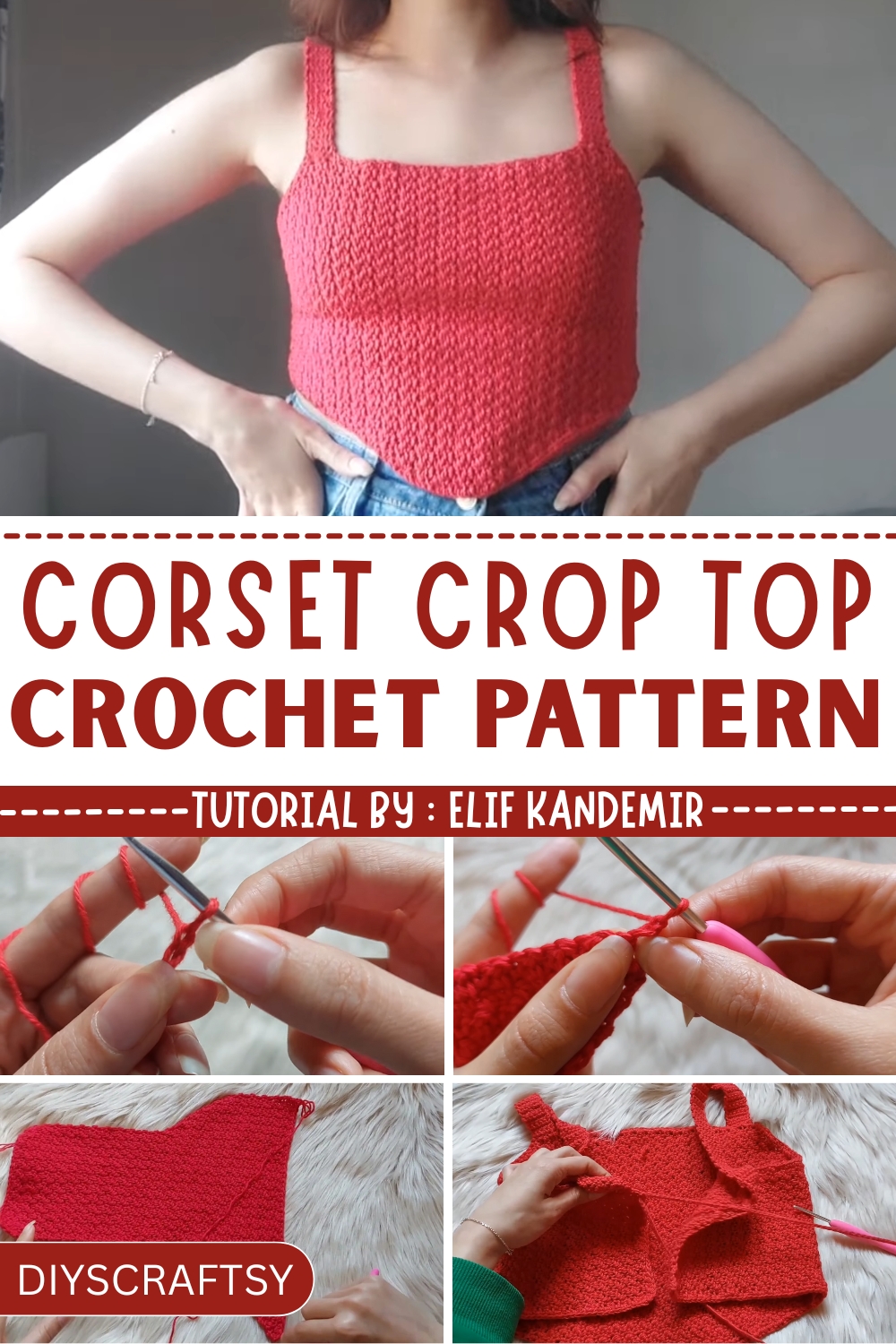 Crochet Corset Crop Top