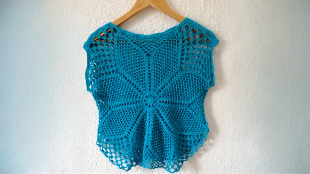 Crochet Granny Square Blouse 1