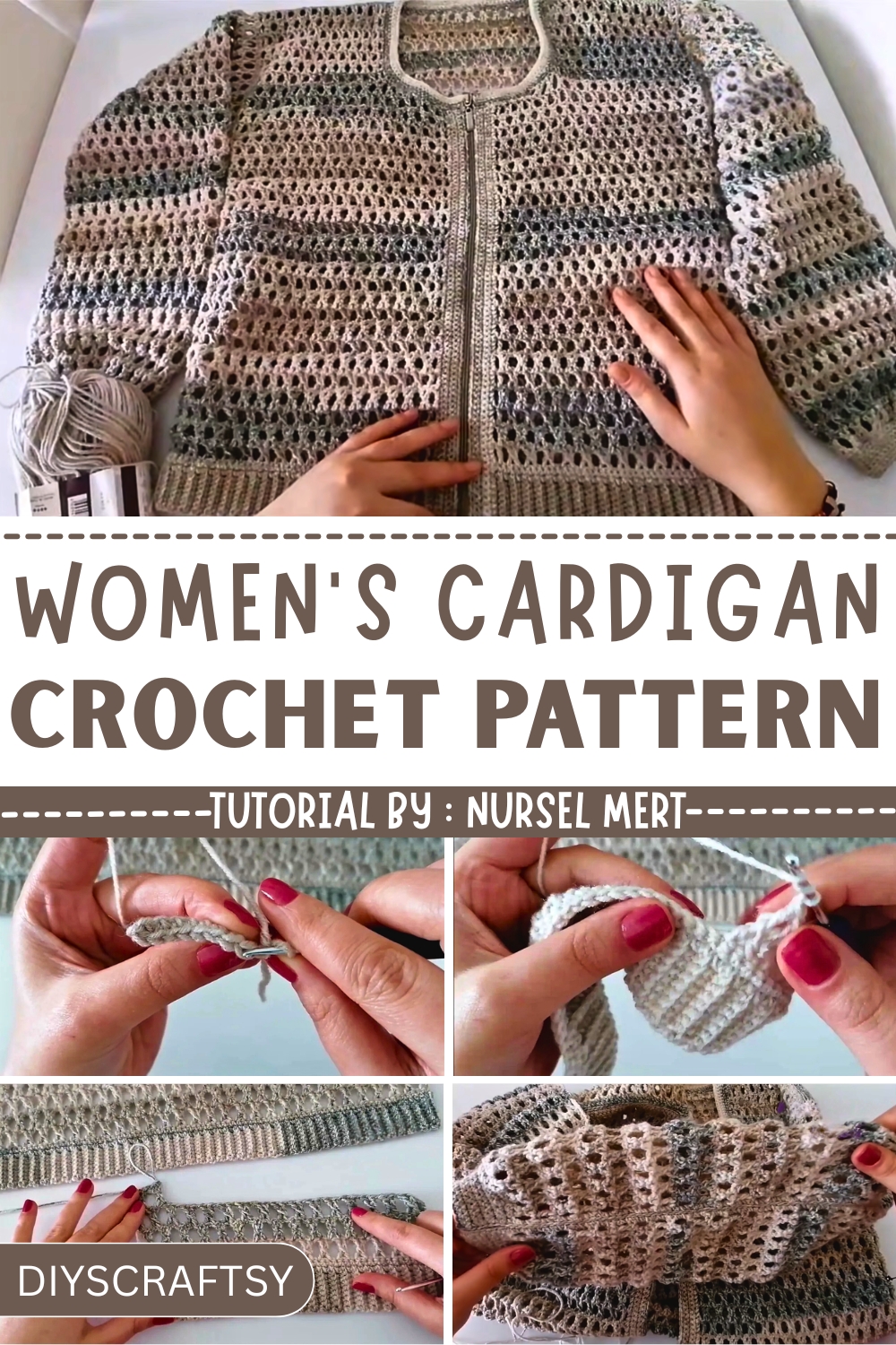 Crochet Women’s Cardigan