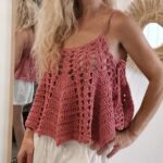 Crochet flared blouse Pattern 1