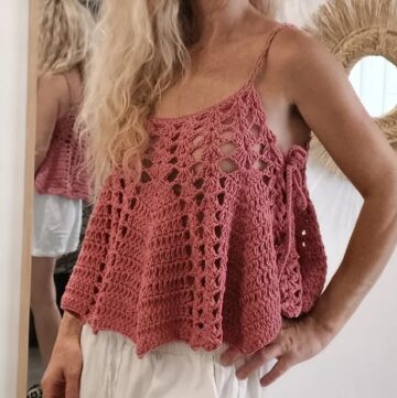 Crochet flared blouse Pattern 1