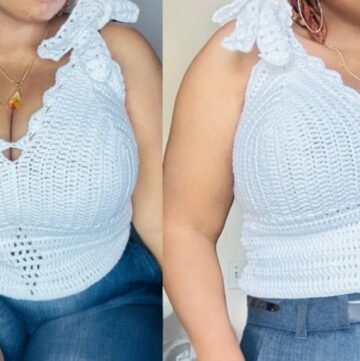 Crochet plus size bralette Pattern 1