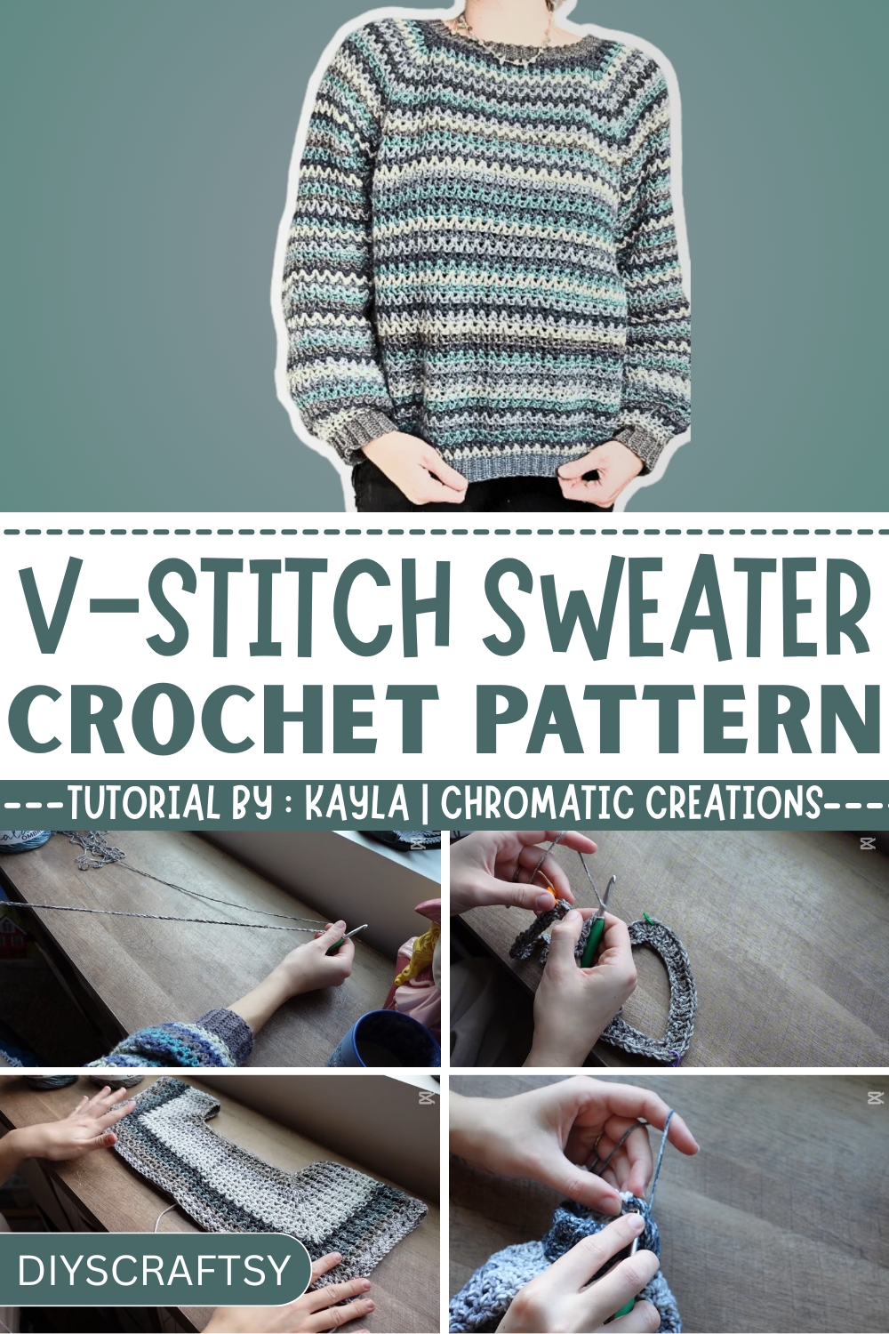Dreamy Crochet V-Stitch Sweater