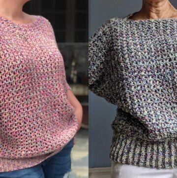 Easy Crochet Batwing Sweater Pattern 1