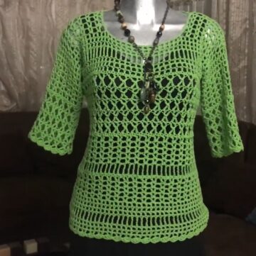 Easy Crochet Easy Stitch Blouse Pattern 1