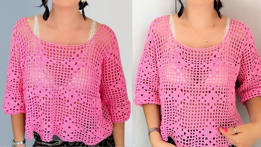 Effortless Beauty Crochet Summer Sweater Pattern 1
