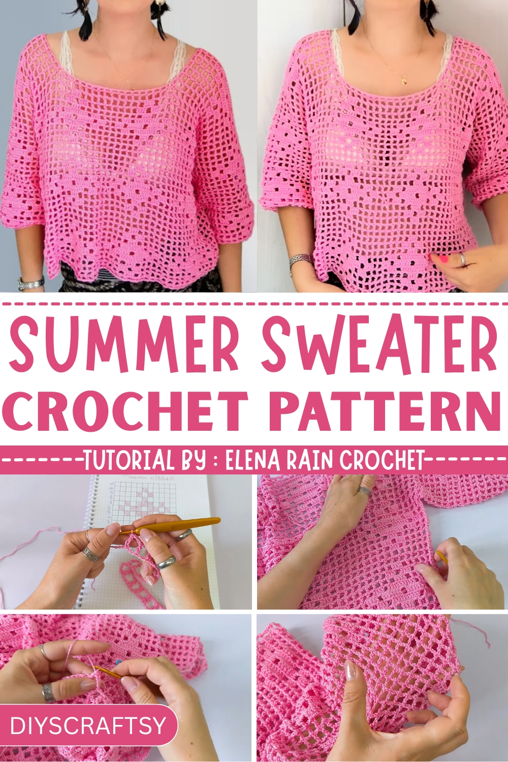 Effortless Beauty Crochet Summer Sweater Pattern