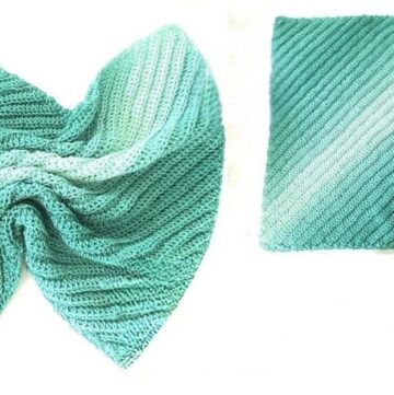 Elegant Crochet Corner Ribbing Blanket Patter 1