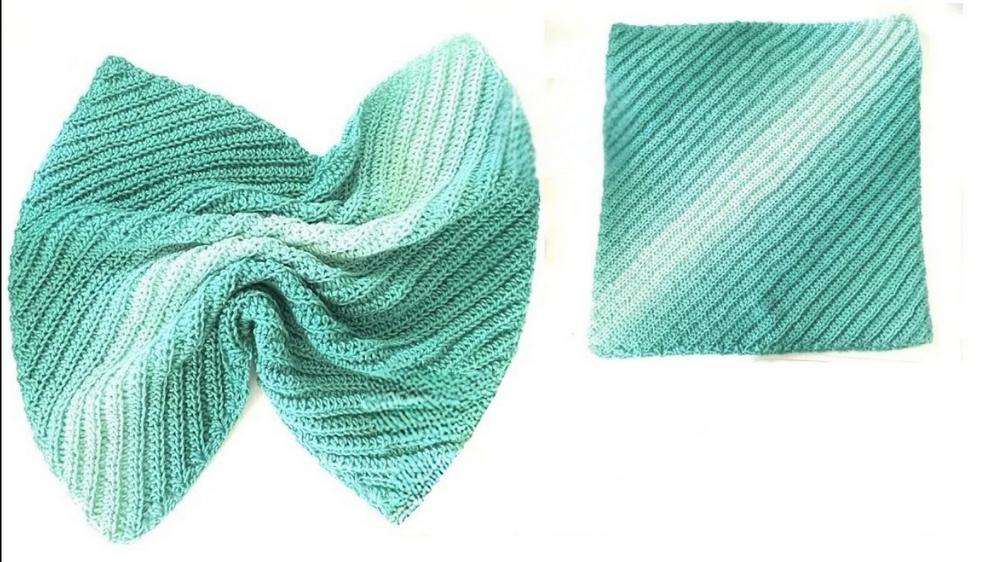 Elegant Crochet Corner Ribbing Blanket Patter 1