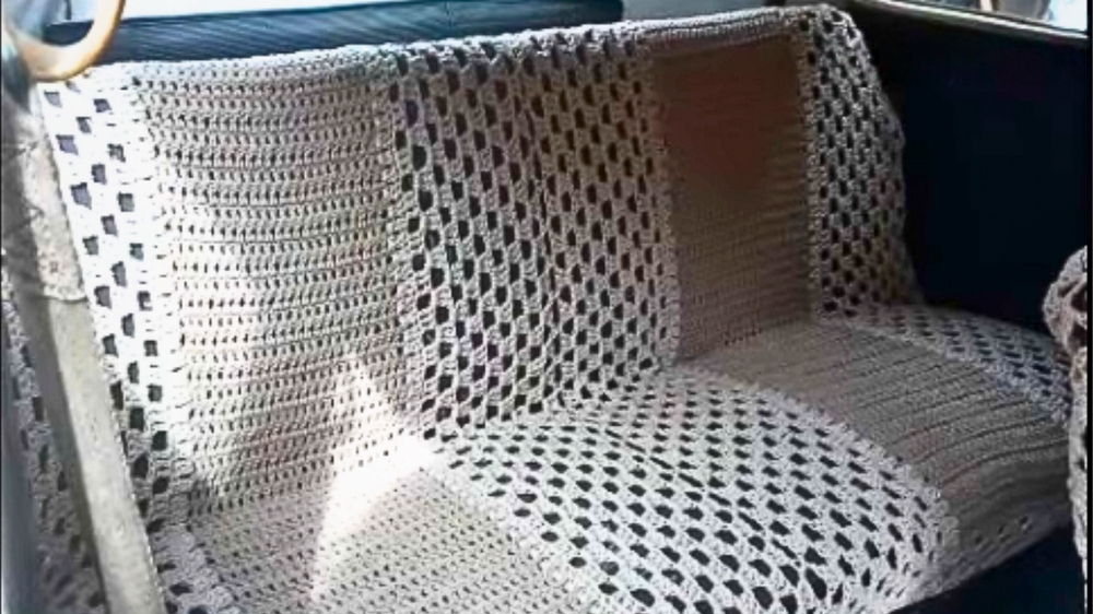 FREE Crochet Car Seat Cover Pattern 1