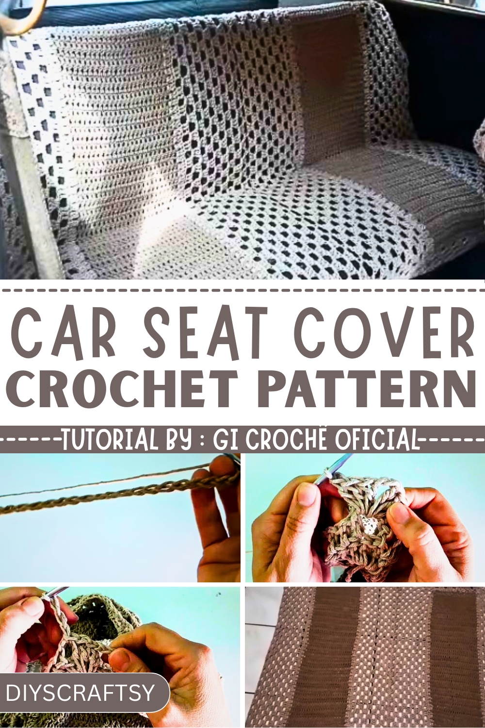 FREE Crochet Car Seat Cover Pattern