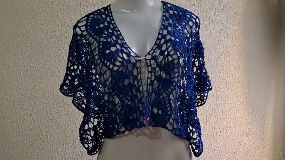 Free Crochet Mesh Blouse Pattern 1