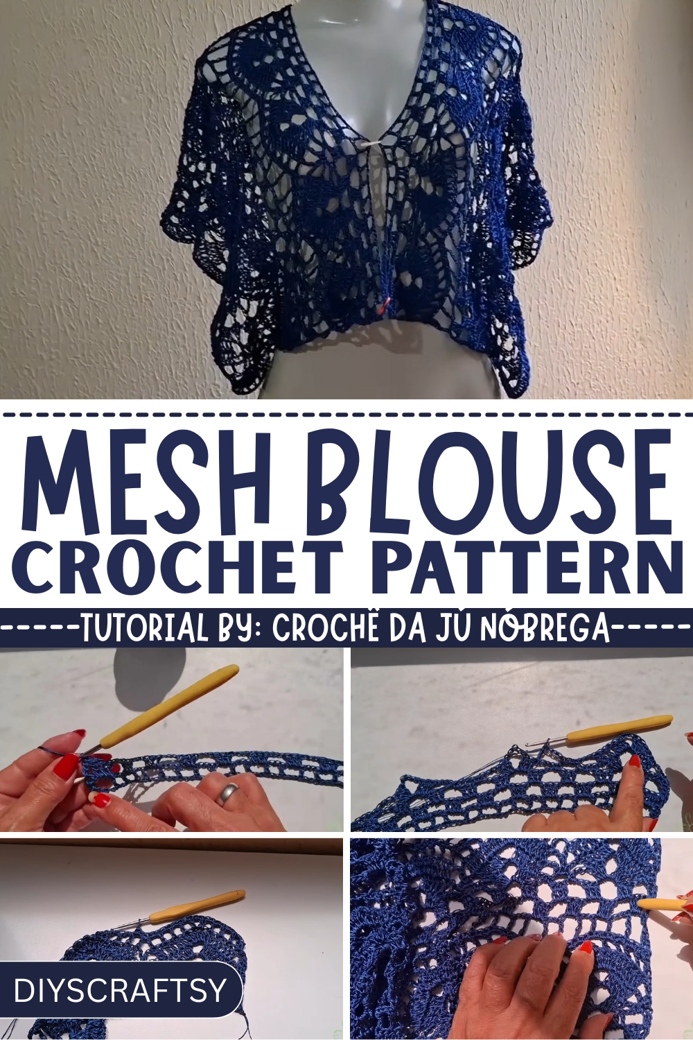 Free Crochet Mesh Blouse Pattern