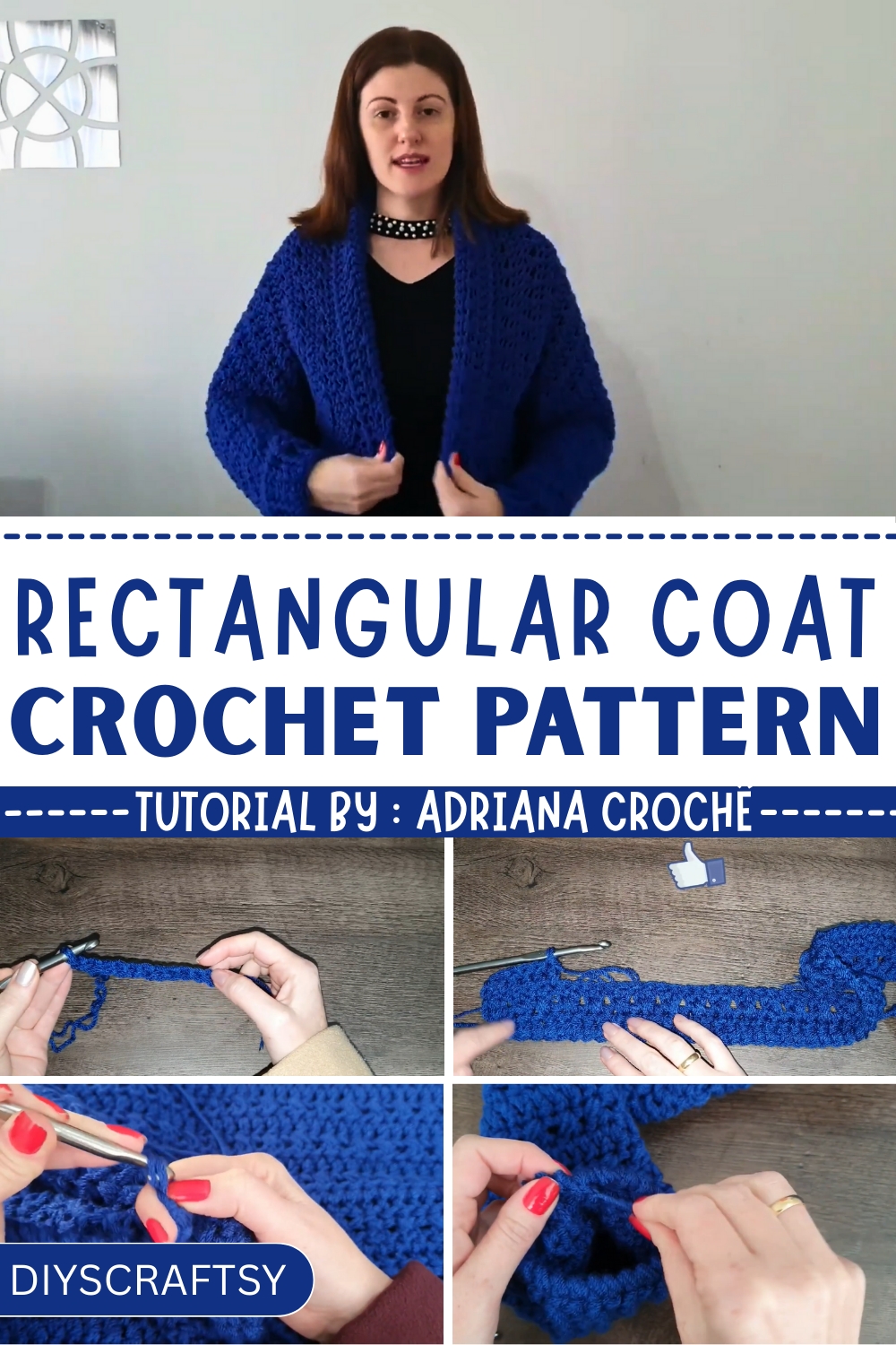 Free Crochet Rectangular Coat Pattern