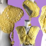 Free Crochet Yellow Butterfly Bolero Pattern 1