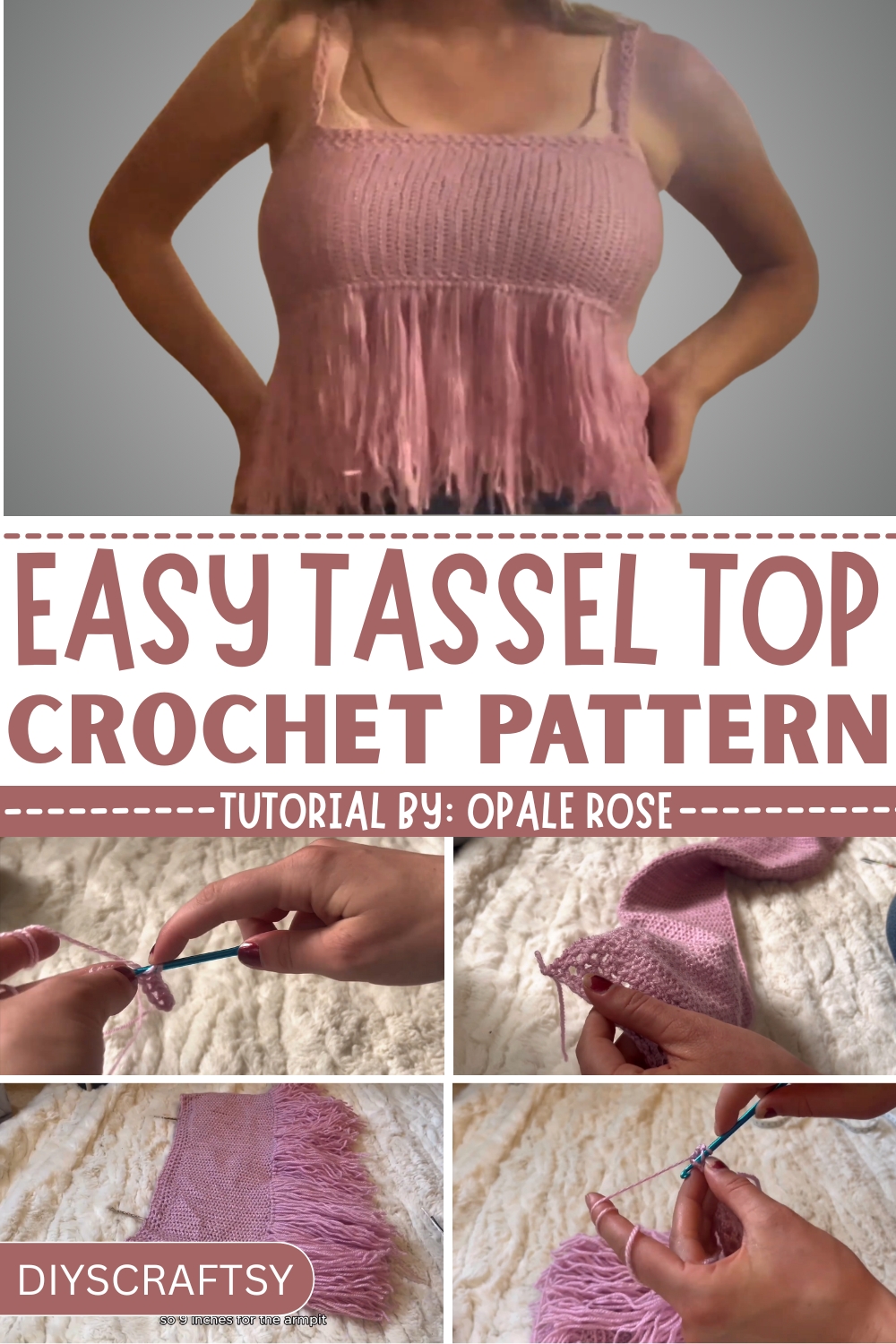 Free & Handmade Crochet Tassel Top Pattern