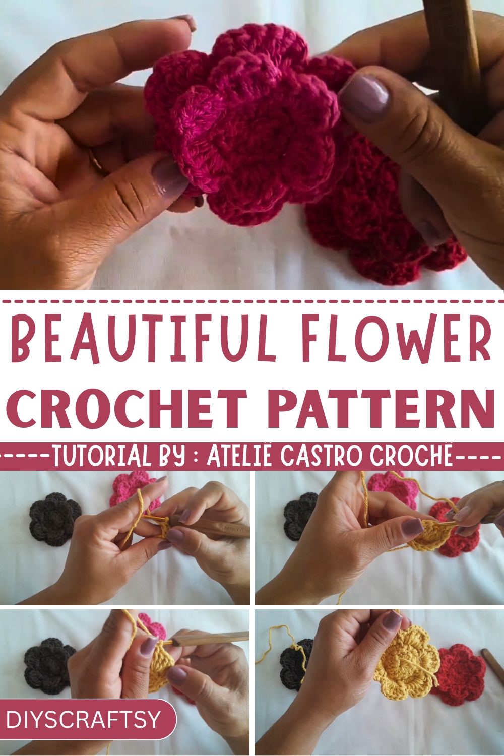 Fun and Simple Crochet Flower Pattern