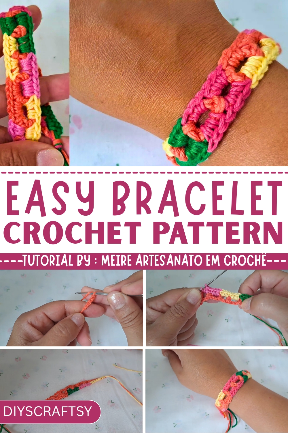 Lightweight Crochet Bracelet Pattern