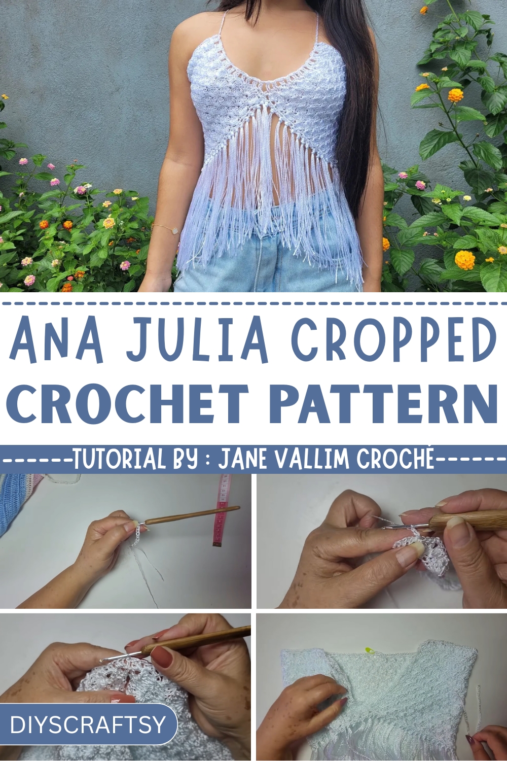 Lovely Crochet Ana Julia Cropped
