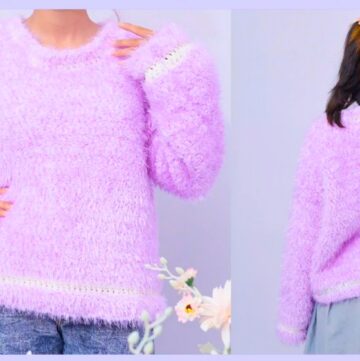 Luxe Vibes Crochet Furry Sweater Pattern 1