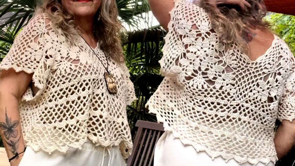 Perfect Crochet Granny Floral Blouse Pattern 1