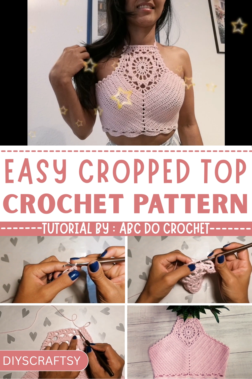 Playful Crochet Cropped Top Pattern