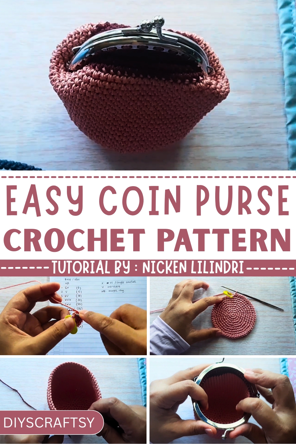 Practical Crochet Coin Purse Pattern
