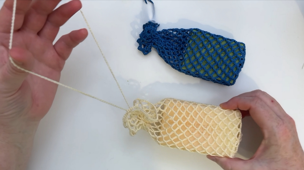 Stylish Crochet Chain Stitch Soap Bag for Everyday Comfort 1
