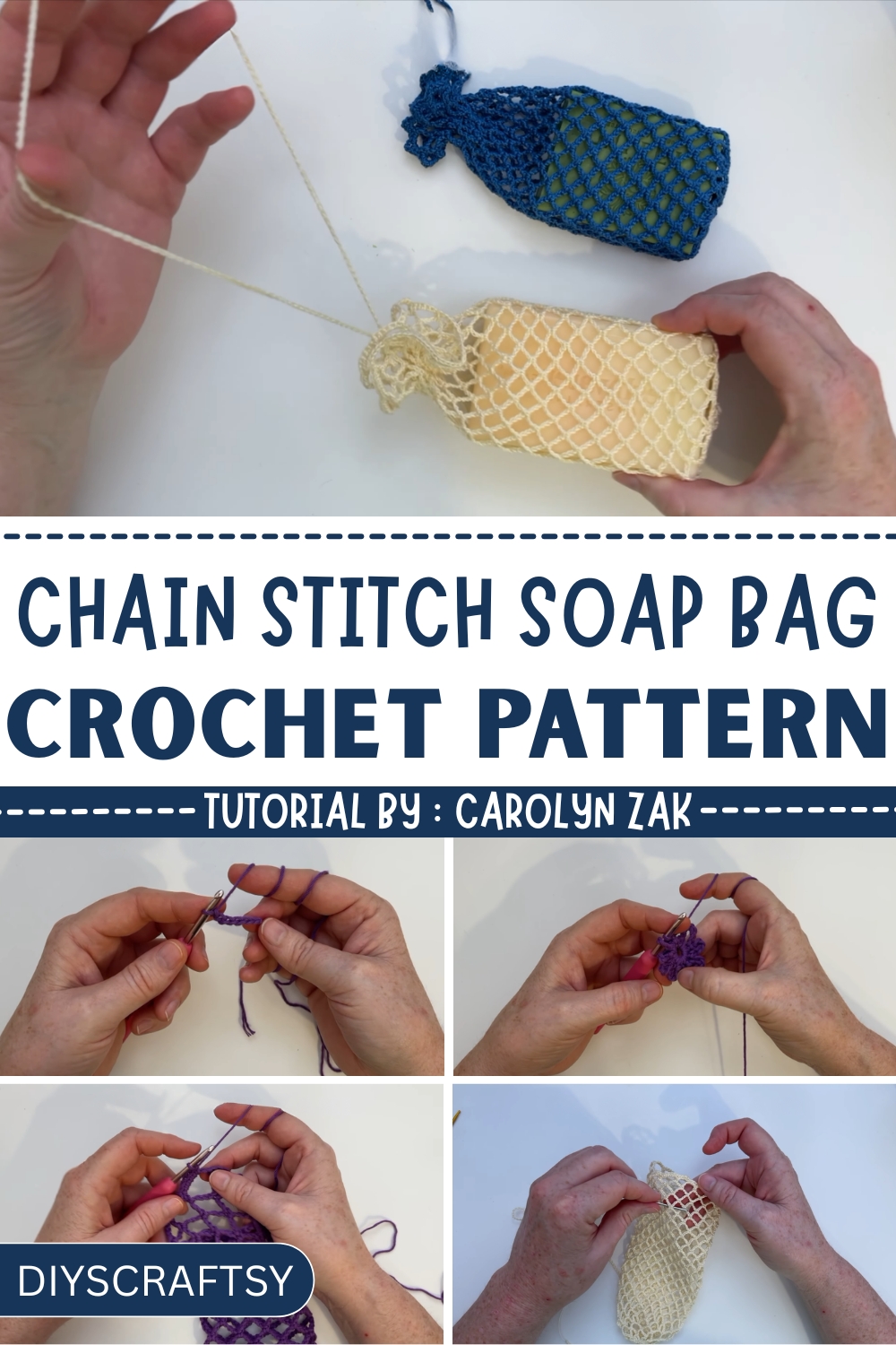 Stylish Crochet Chain Stitch Soap Bag for Everyday Comfort
