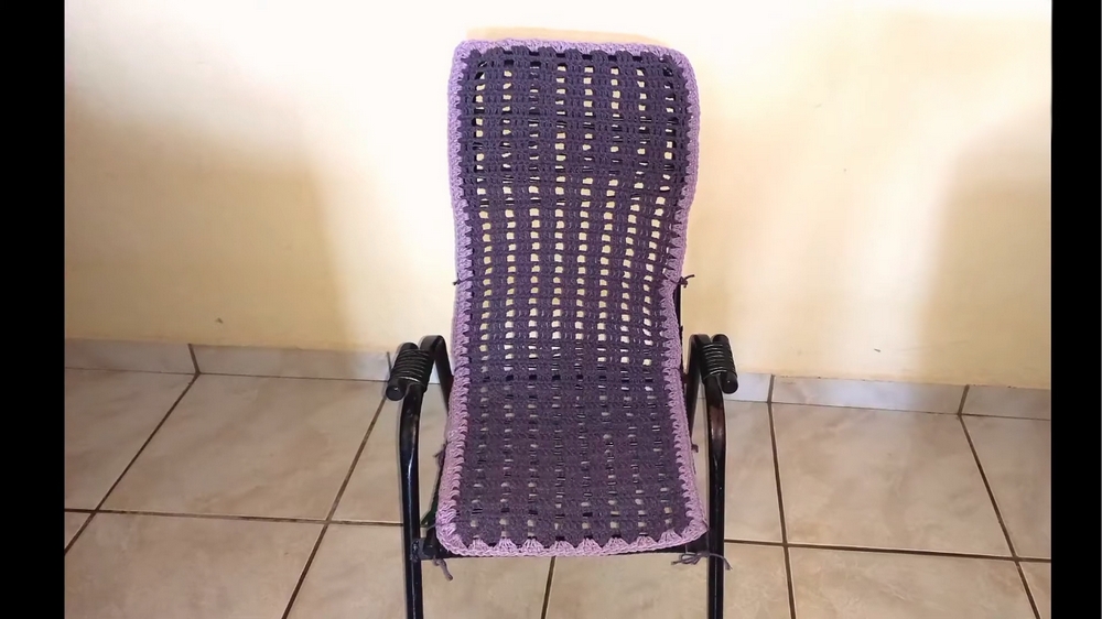 Stylish & Functional Crochet Balcony Chair Cover 1