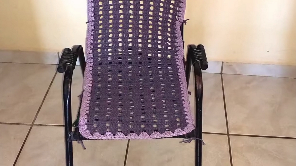 Stylish & Functional Crochet Balcony Chair Cover 5