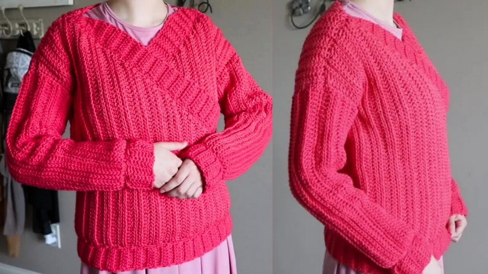 Unique Crochet Front Wrap Sweater Pattern 1
