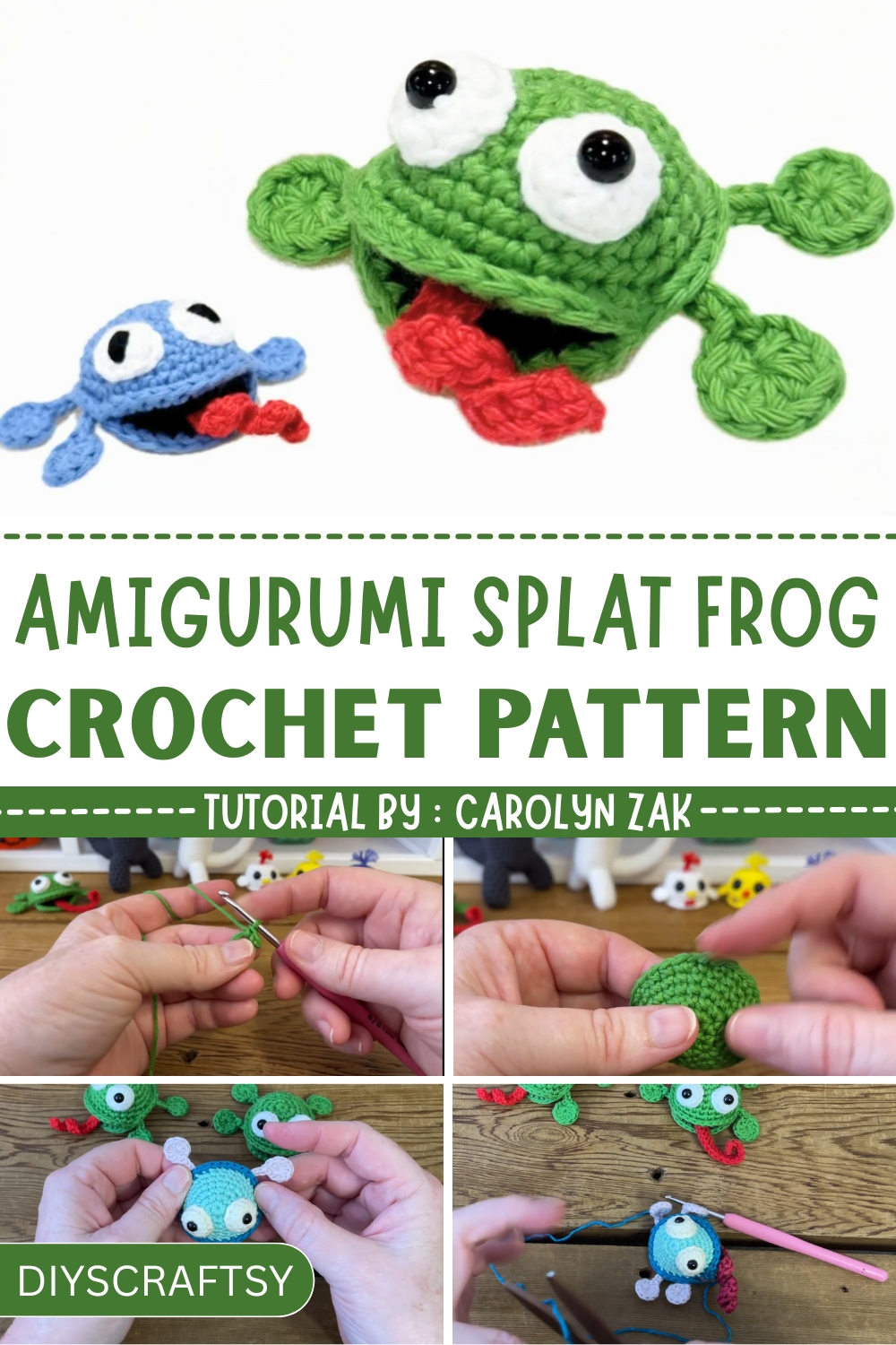Unique Crochet Splat Frog Pattern