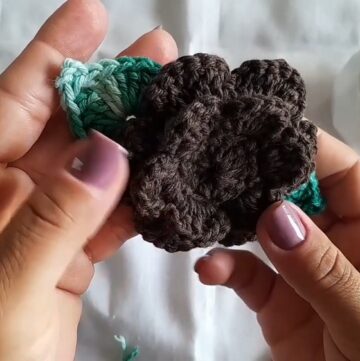 Vibrant Crochet Leaf Pattern 1